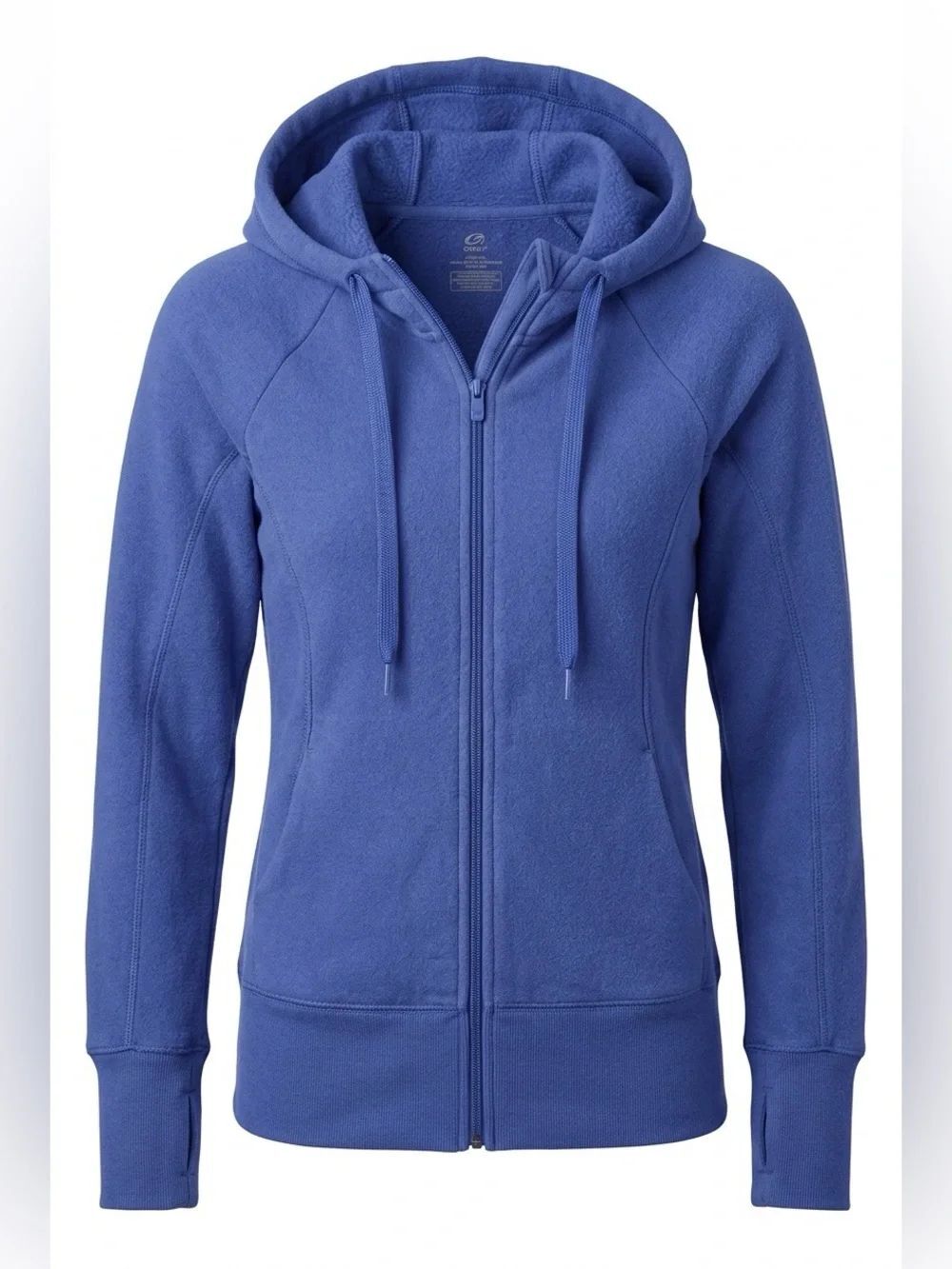 GAP Women's Royal Blue Full-Zip Fleece Hoodie